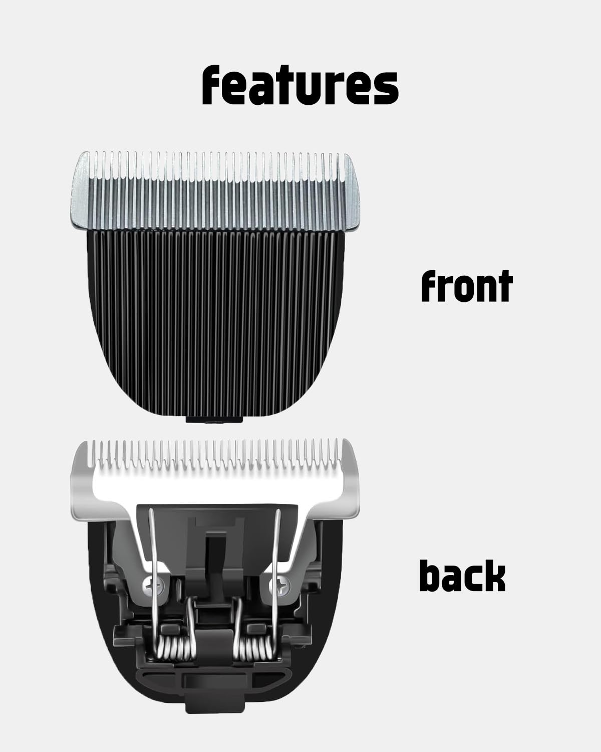 uijino Dog Clipper Blades Compatible with oneisall Dog Clippers Replacement Blade, 2 - Pack oneisall Replacement Blade, 2 Cleaning Brush