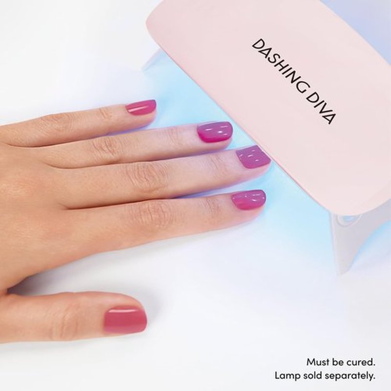 Dashing Diva Glaze Effects Nail Strip Set - Ballerina Blush - Long Lasting, Chip Resistant, Semi-Cured Gel Nail Strips - 4-Piece Manicure Set with 32 Strips