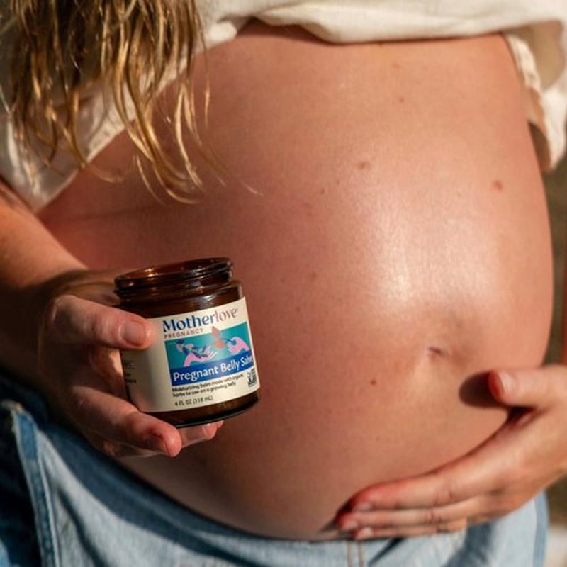 Motherlove Pregnant Belly Salve - Moisturizing Balm for Growing Bellies | 4 oz, Non-GMO & Organic Herbs