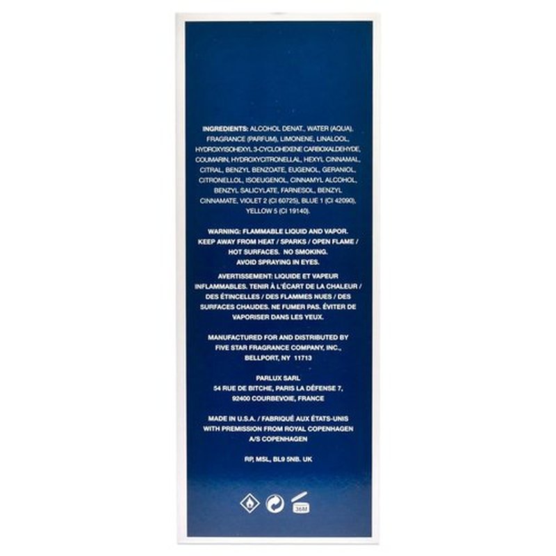 Royal Copenhagen Musk Eau de Cologne Spray - Invigorating Fragrance for Men | 3.4 Ounce