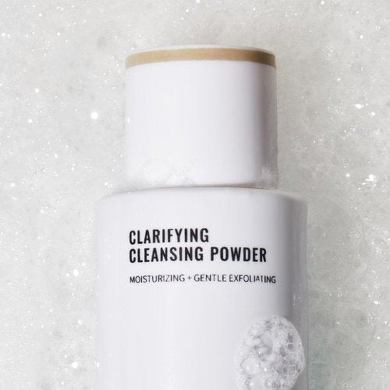 JUNO & Co. Cleansing Powder, Exfoliating Face Wash, 10-Ingredient Powder-to-Foam Cleanser with Hyaluronic Acid, Rice Extract, and Papain Enzyme, No Added Fragrance, 50 g / 1.76 oz.