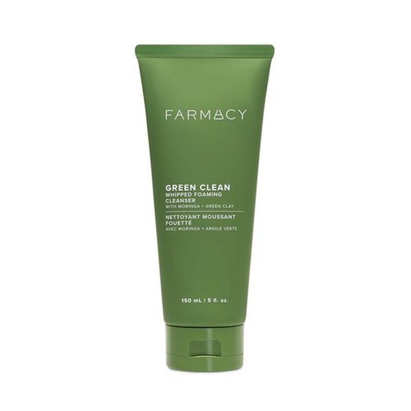 Farmacy Foaming Face Wash for Oily Skin - Oil-Free Gentle Cleanser & Exfoliator with Green Clay (150ml)
