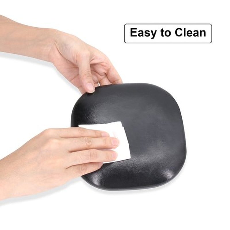 Elbow Rest Pad for Nails,Nail Arm Rest Cushion Elbow Support,Soft Nail Hand Rest Stand with Non-Slip Pad,Manicure Table Pad for Nail Technician Office Home (Black)