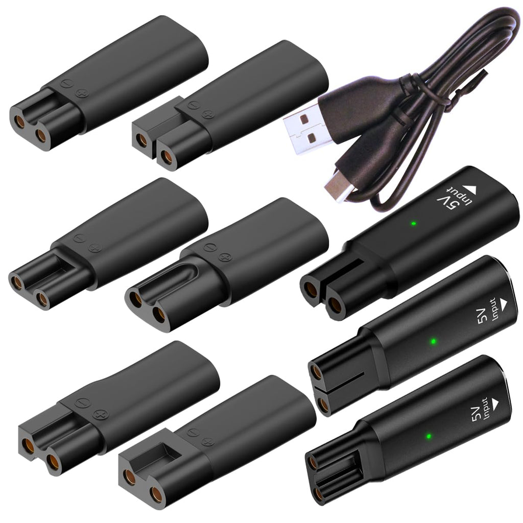 rgzhihuifz 10PCS USB C Power Cord Replacement Charger USB Adapter Compatible with a Variety of Electric Hair Clippers, Beard Trimmers, Shavers, Desk Lamps,Purifiers, HQ8505 Charging Cable