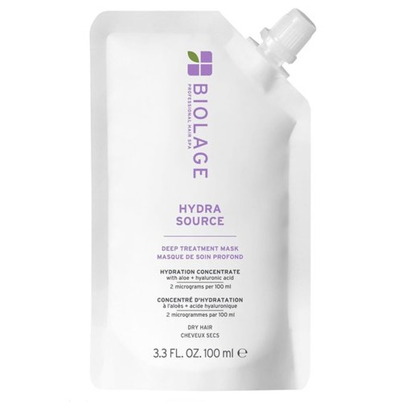 Biolage Hydra Source Deep Treatment Mask - Nourishing & Smoothing for Dry Hair | Aloe Vera & Hyaluronic Acid Infusion