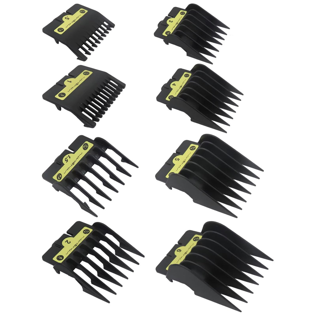 Zafina-UP 8pcs Clipper Guards for BaBylissPRO Barberology FX870, FX880, FX825, and FX673 Clippers, Trimmer Replacement Guards 8 Length (1/16, 1/8, 3/16, 1/4, 3/8, 1/2, 5/8, 3/4inch)