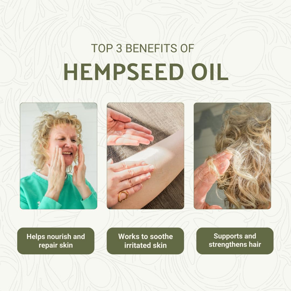 Nature Packaged Hemp Seed Oil for Skin, Hair and Body Direct from Hemp Oil Canada - Cold Pressed Hemp Seed Oils - 16oz (Pack of 2)