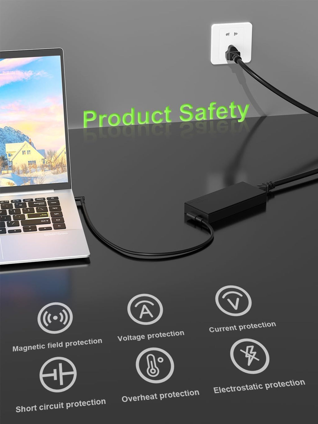 PowerPortnerLink 180W Charger Compatible with Acer Nitro 5 7 V15 V17 V16 V14 16S AN515 AN517 Predator Helios/Triton300 500 Aspire 3D 7 Series G3-573 PH315-52 PH317-54 PT515-51 Laptop