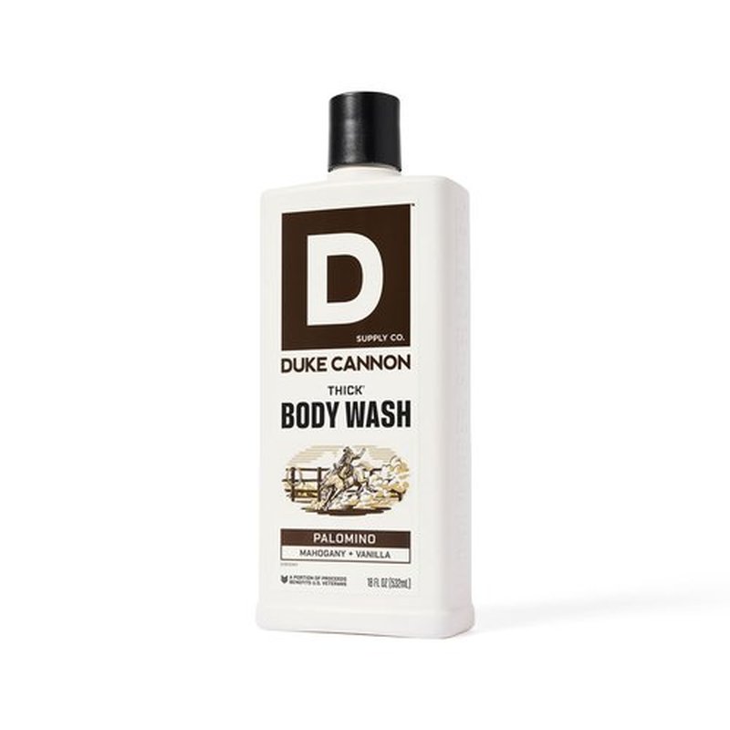 Duke Cannon Supply Co. Thick High Viscosity Body Wash – 3X Thicker, Cleansing Shower and Bath Gel, Mineral-Enriched for Men – Shower Gel – Men’s Body Scrub – Palomino 3 pack –18 oz