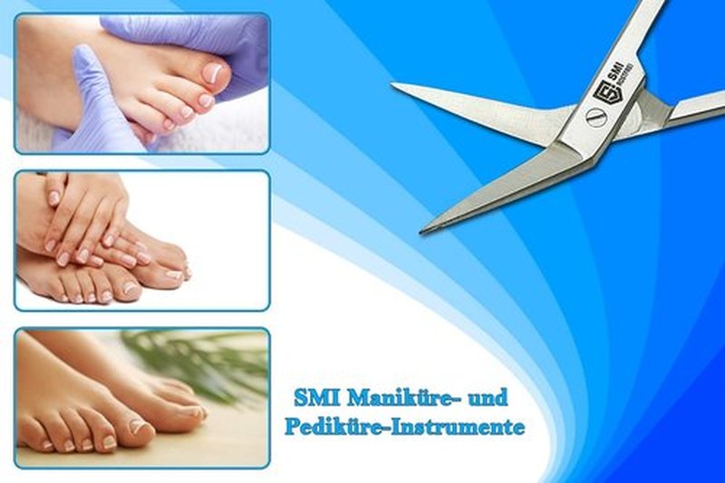 SMI 16 cm Long Handle Toenail Scissors for Seniors Podiatrist Nail Clippers for Disabled Thick & Ingrown Nails Stainless Steel Nail Scissors Nail Cutters (Large)