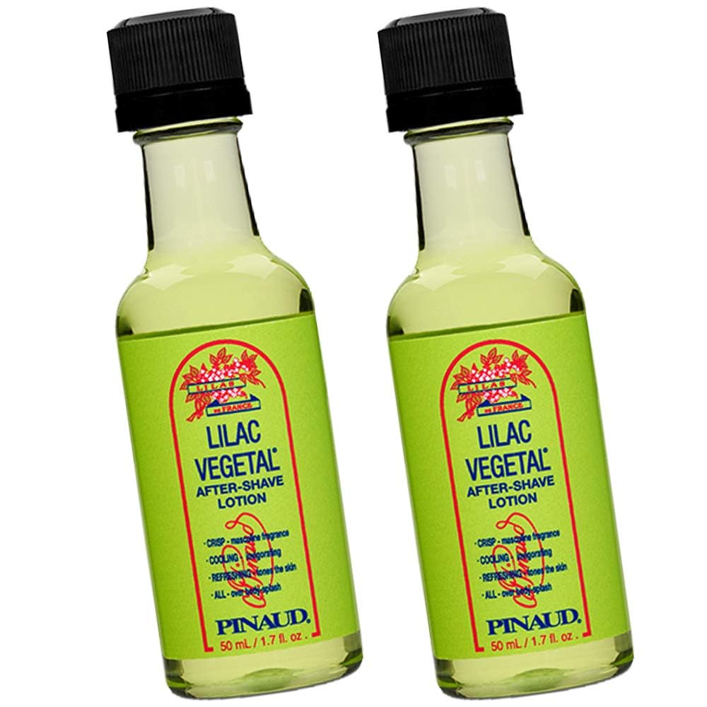Clubman Lilac Vegetal After Shave Lotion, Instantly Cools, Tones, Refreshes The Skin After Shaving 1.7 fl. Oz x 2 packs