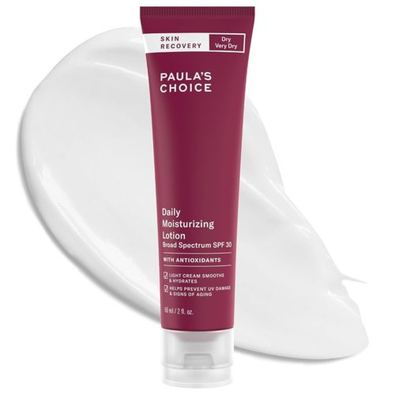 Paula's Choice SKIN RECOVERY Daily Moisturizing Lotion - SPF 30 Mineral Sunscreen for Dry, Sensitive Skin | 2oz