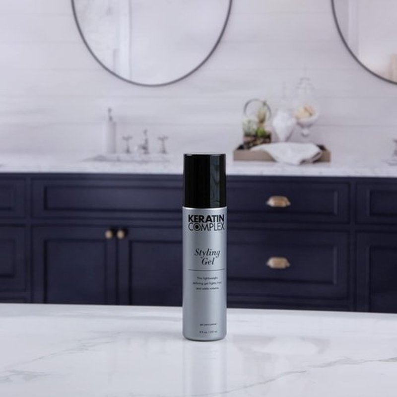 Keratin Complex Styling Gel - Strong Hold & Shine - 8 Fl Oz