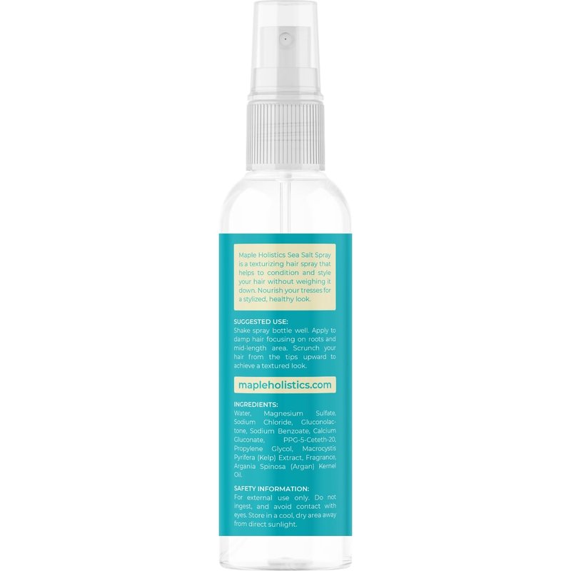 Volumizing Sea Salt Spray by [Brand Name] - Texturizing Beach Waves & Curl Activator with Argan Oil
