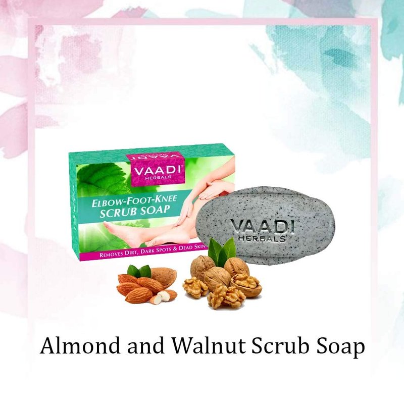 Vaadi Herbals Elbow Foot Knee Scrub Soap 6x75g