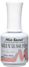 Mia Secret Gelux Soak-off gel nail polish color Marshmallow - Gel polish cured with nail lamp - Esmaltes para uñas en gel de larga duración para lampara uv