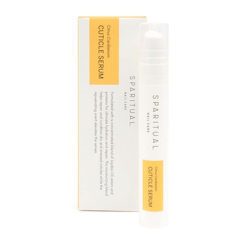 SpaRitual Cuticle Serum | Citrus Cardamom Cuticle Cream for dry cuticles | Formulated with jojoba oil, alfalfa root, and shea butter | 0.5 fl oz