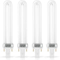 IMIKEYA 4pcs Nail Dryer Lamp Bulbs Tube Replacement 9W 365nm UV Bulb Light Bulb for Nail Art Gel Curing Drying Light Manicure Tool for DIY Lamp Light