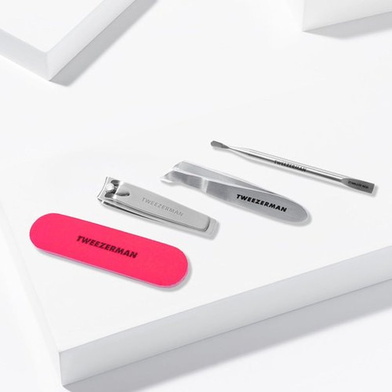 Tweezerman Mini Neon Nail Rescue Kit - Essential Nail Care Tools for Perfectly Groomed Nails