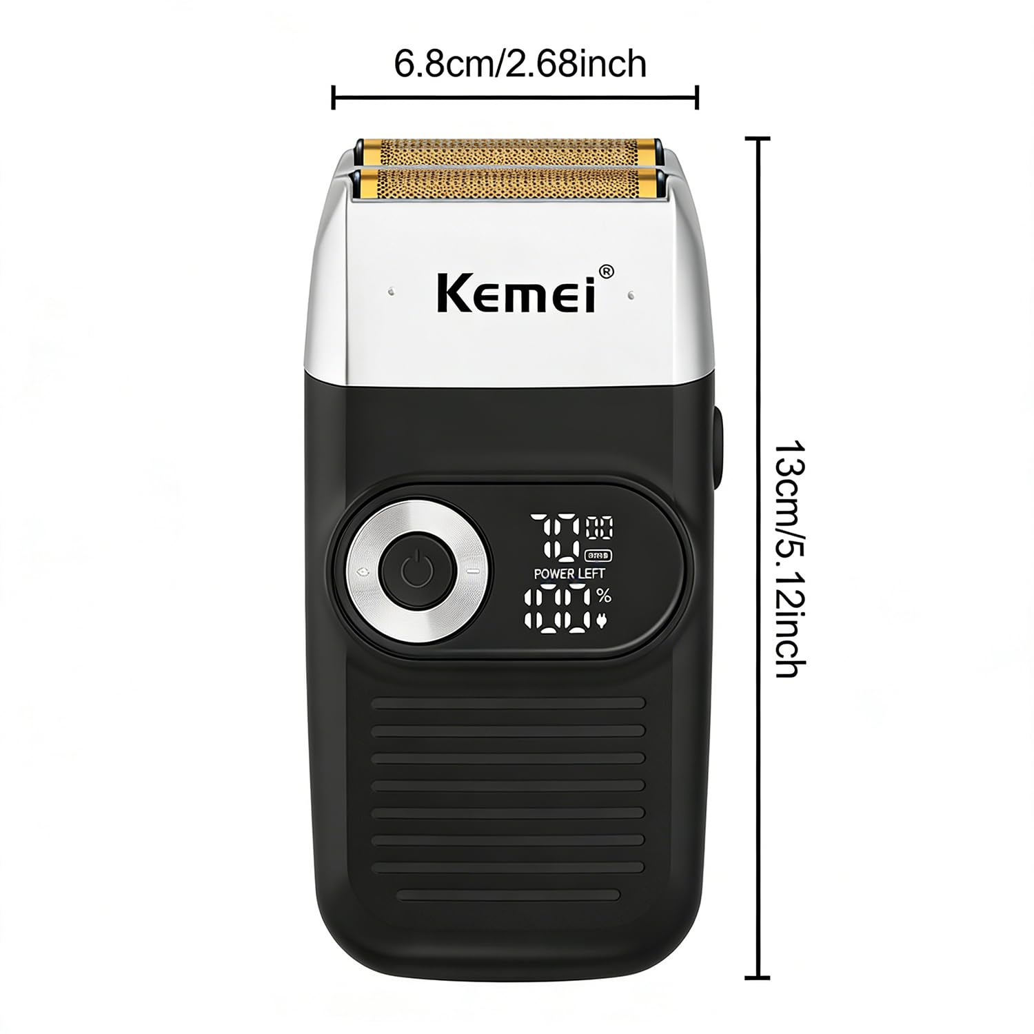 KEMEI Razor Barber for Men,Electric Razor Rechargeable with Beard Trimmer,Cordless Lithium Titanium Razor with Travel Case