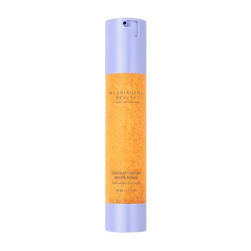 Meaningful Beauty Youth Activating Melon Serum, Lightweight, Hydrating, Anti Aging Face Serum with Melon Stem Cell Extract & Hyaluronic Acid, Skin Care for Mature Skin, Travel Size, 1.7 Fl Oz