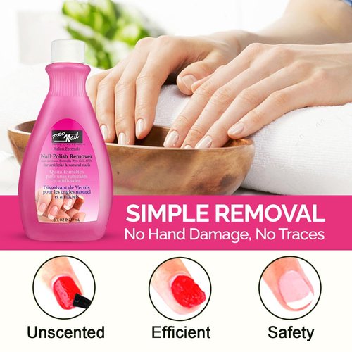 PRONAIL - Non-Acetone Nail Polish Remover, Professional, Maximum Strength, 4 Oz