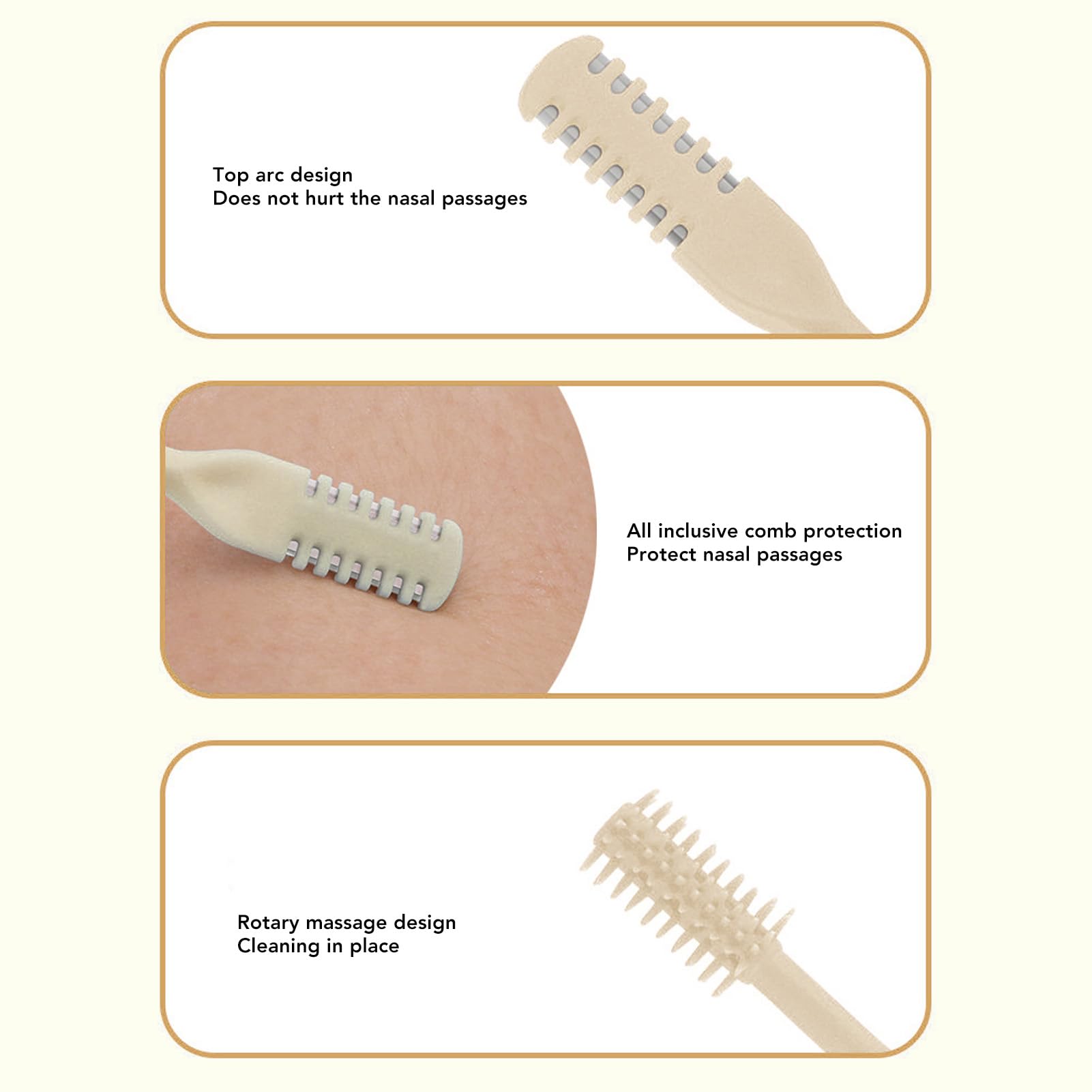 Srliya 24Pcs Nasal Hair Cutter, 360 Degree Rotating Nose Hair Trimmer Multifunction Nose Hair Plucker, Double Sided Manual Trimmer for Women and Men