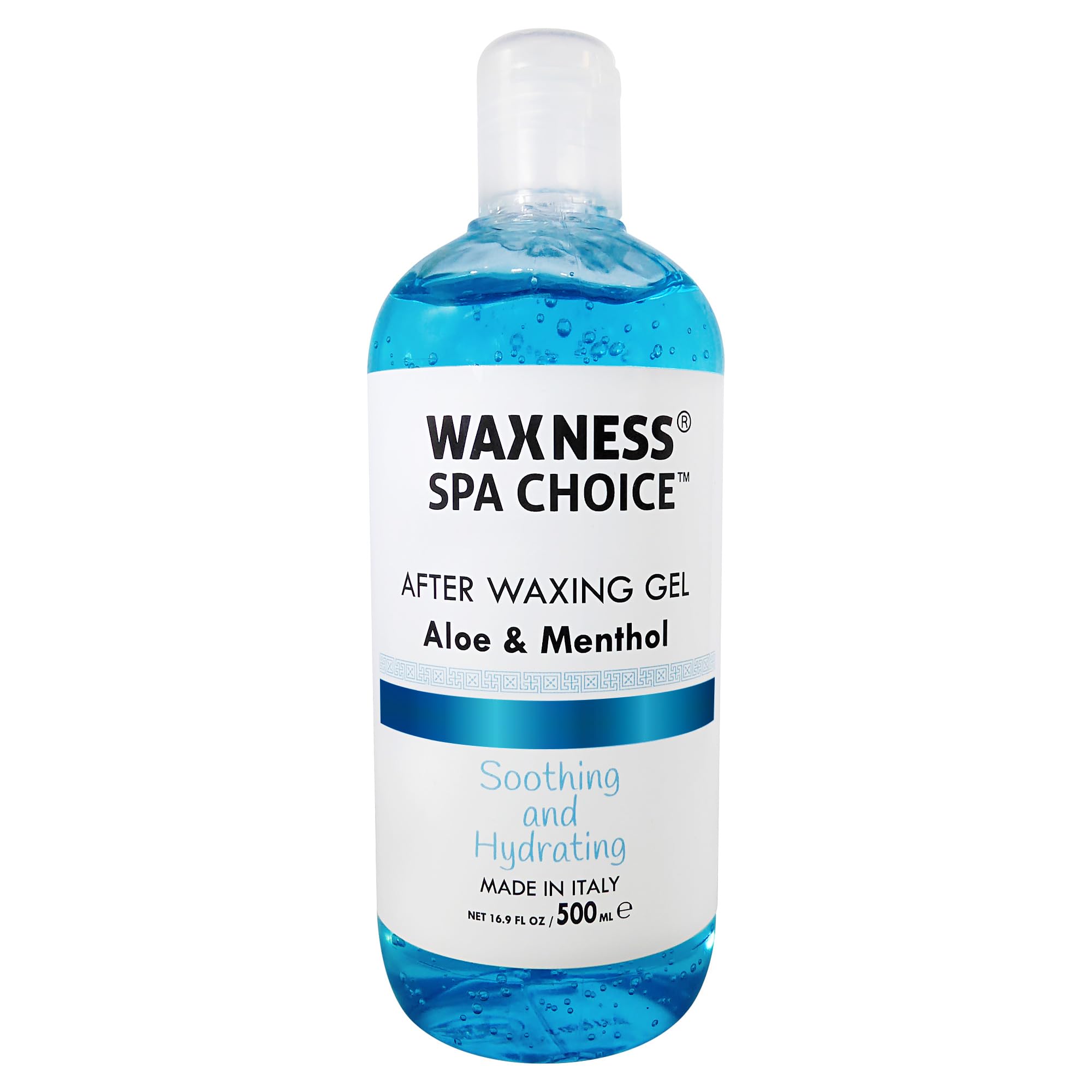Waxness Spa Choice After Waxing Gel with Aloe and Menthol 16.9 fl oz 500 ml