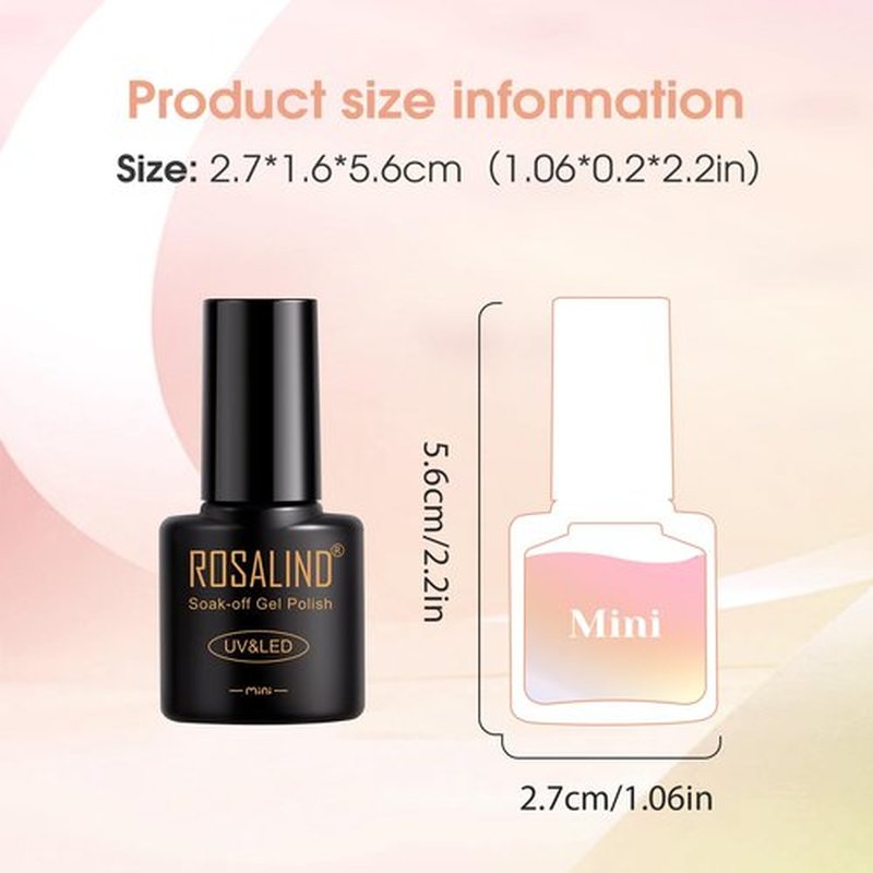 ROSALIND 24pcs Jelly Gel Polish Set, 20 Colors Neutral Pink Nude Sheer White Color Soak Off UV Gel Set with Base Glossy Matte Glitter Top Coat DIY Manicure Gifts