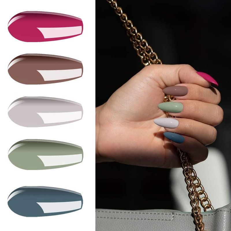 Vishine Gel Nail Polish Set - 12 Colors Gel Polish Kit Nail Gel Polish Set, Soak Off UV LED Matte Top Coat 8ml Each Bottle Gel Nail Art