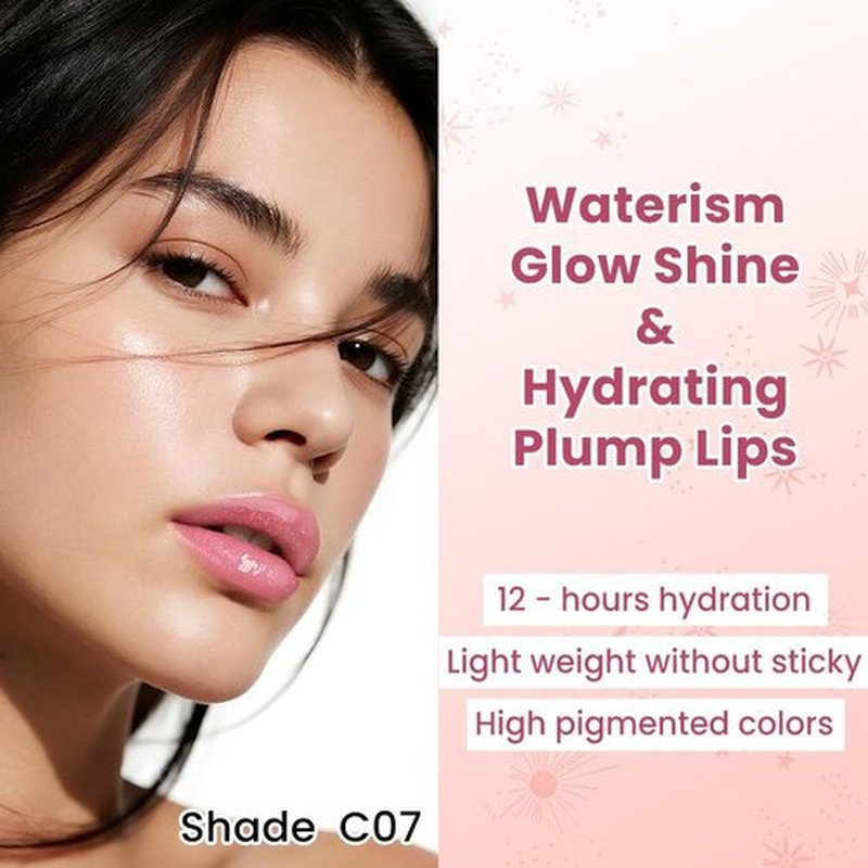 CATKIN Glossy Lip Balm Ultra Hydating Glow Lip Tinted Jelly Plumping Melting Balm Shea Butter Repair Soothing For Dry Lips 0.12 oz C07 AZALEA