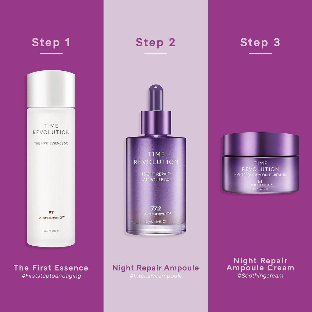 MISSHA Time Revolution The First Essence 5X (5th Gen) 5.07 Fl oz/ 150ml, Korean Face Essence, Facial Toner, Glass Skin, Hydrating Firming pH Balancing Toner for All Skin Types
