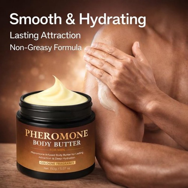 **Regine Switzerland Pheromone Body Butter for Men - Non-Greasy, Long-Lasting Scent, 5 oz**