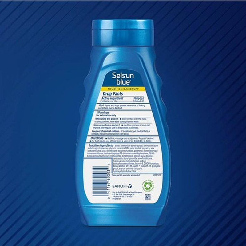 Selsun Blue Itchy Dry Scalp Anti-Dandruff Shampoo, 11 fl. oz., Extra-Hydrating Formula, Pyrithione Zinc 1% 2 pack