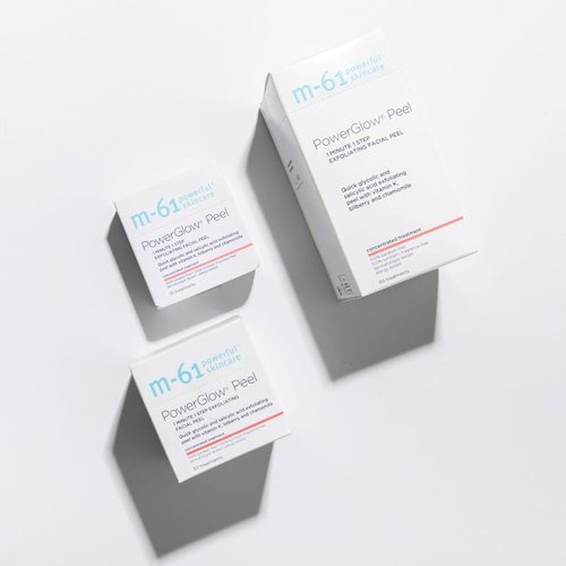 M-61 PowerGlow Peel - Exfoliating Facial Peel With Glycolic & Salicylic Acid | 10 Treatments, 1 Minute Each