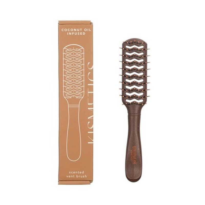 Skiennix Coconut Oil Infused Vent Brush - Ideal for Blow-Drying, Styling, and Curling All Hair Types