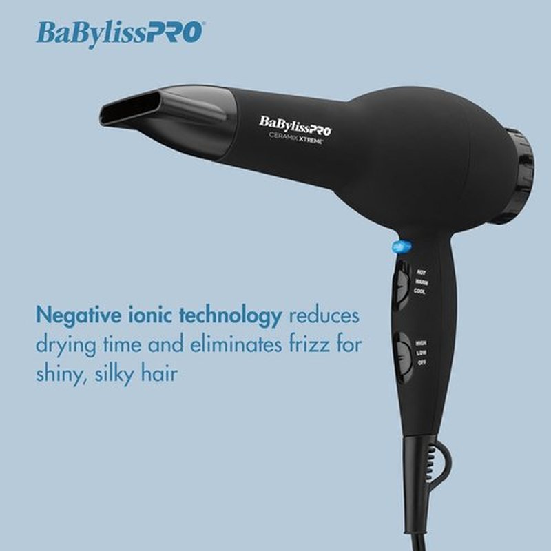 BaBylissPRO Hair Dryer - Ceramix Xtreme Technology for Fast Drying | Lightweight & Powerful