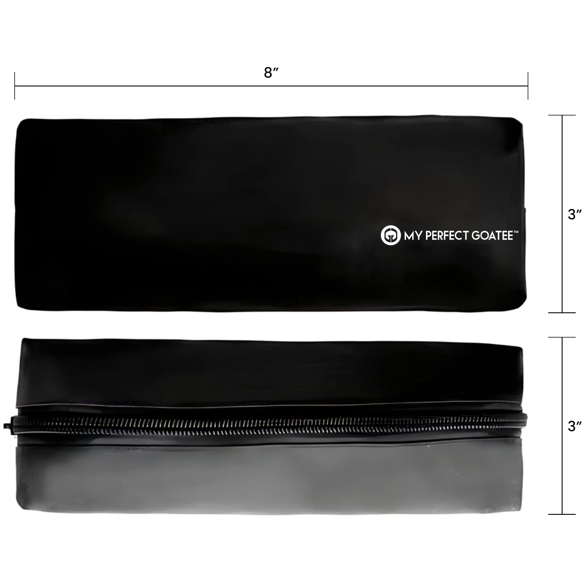 My Perfect Goatee Beard Travel Bag - Zippered Case for Trimmers & Accessories Black, 9x5x1 inches,