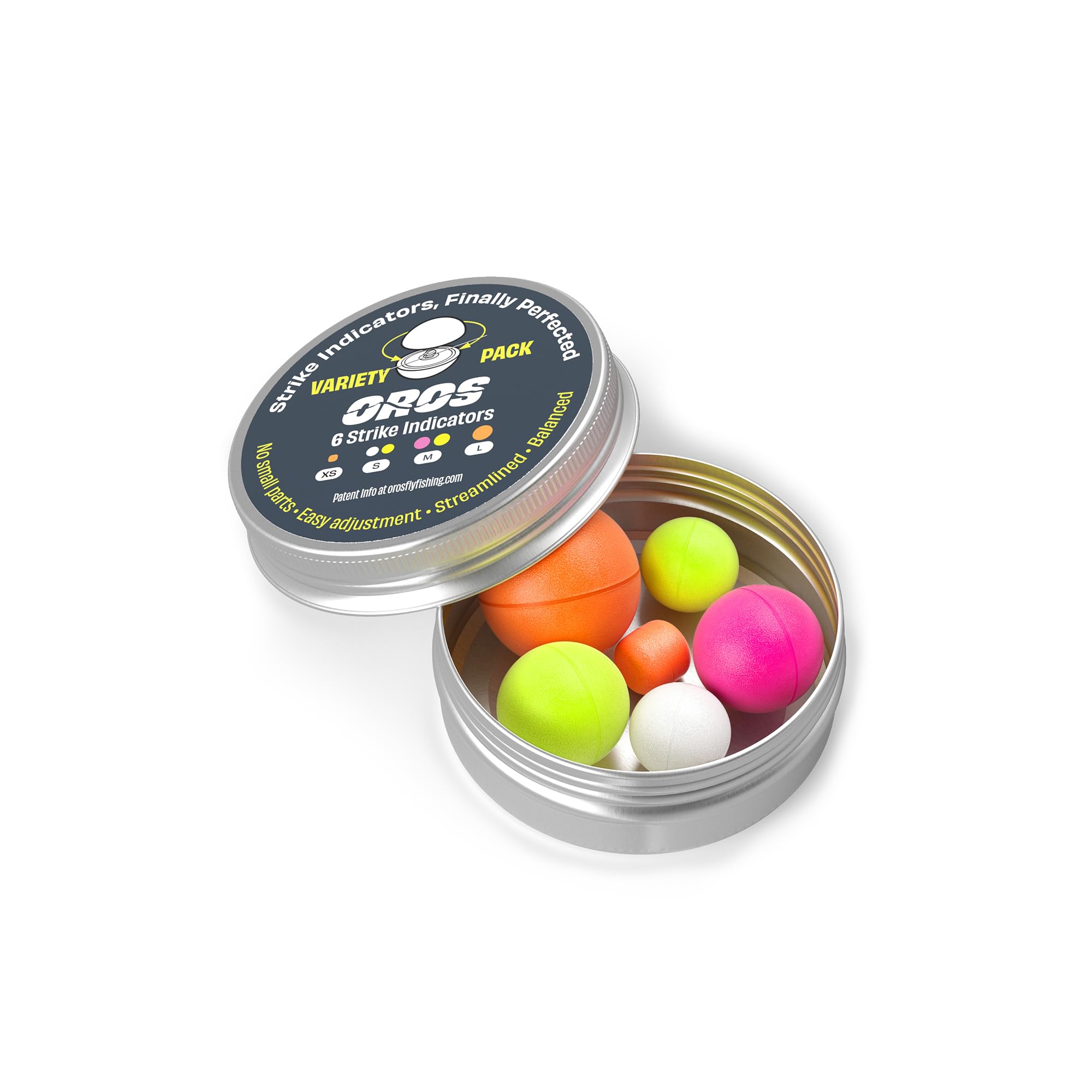 Oros 6 Pack Variety Pack Strike Indicators, Multiple Sizes and Colors