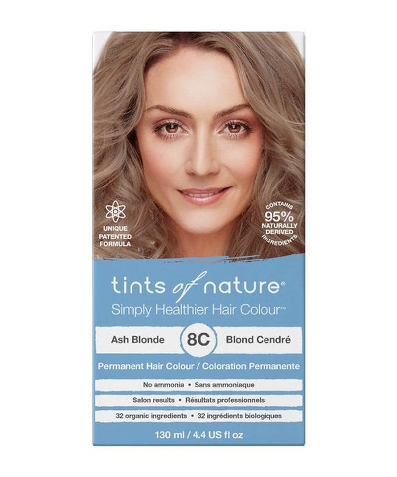 Tints of Nature Ash Blonde Permanent Hair Dye - Nourishing, Ammonia-Free Formula | 4.4 fl oz