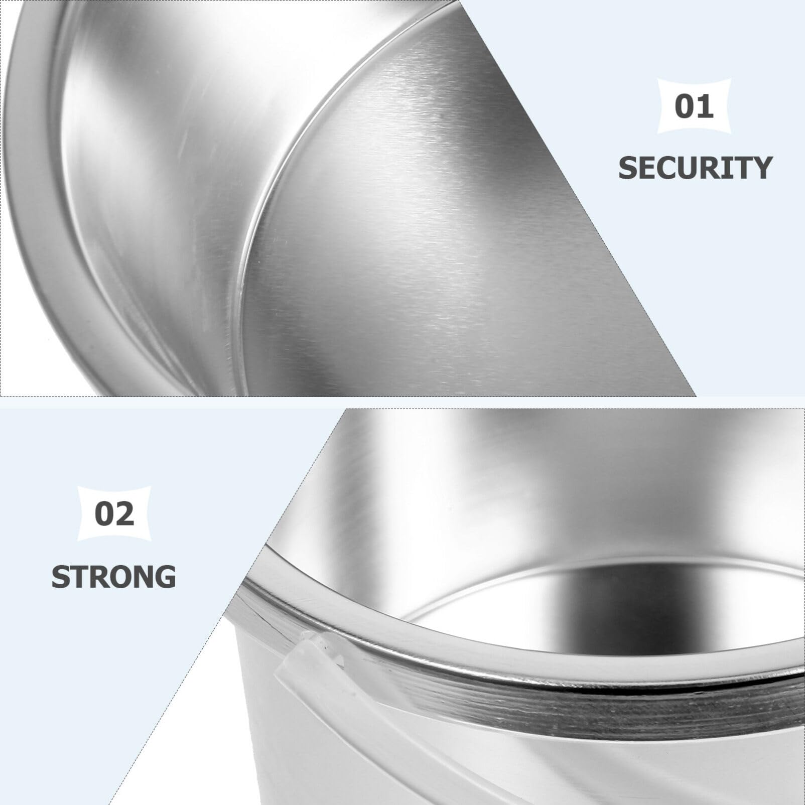 Healeved Wax Warmer Replacement Pot Aluminum Inner Pot for Hair Removal Wax Melting 4.72 X 4.72 X 2.48 in Replacement Accessory Easy to Clean