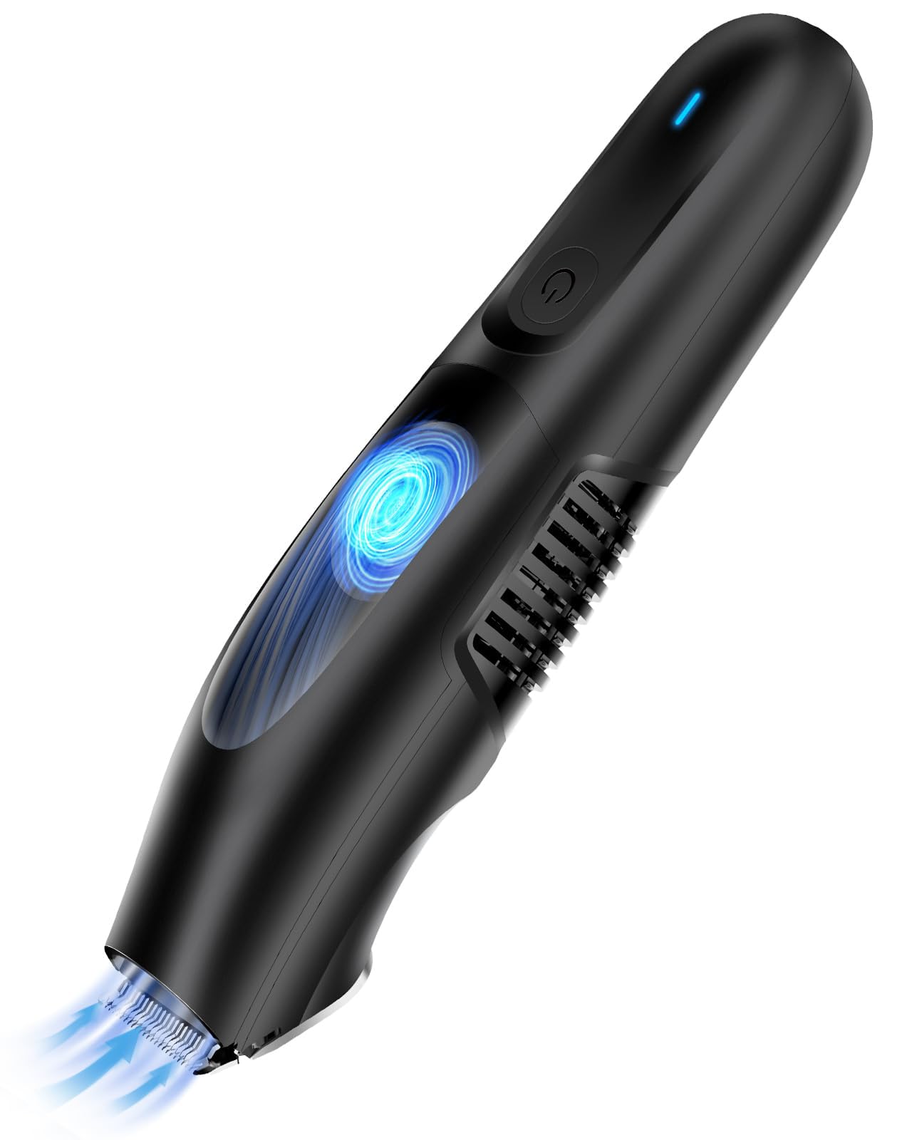 Body Hair Trimmer, Vacuum Clippers with Hair Suction, Electric Wet/Dry Shaver Groomer with Body Clippers for Cut Leg, Chest, Arm, USB Recharge