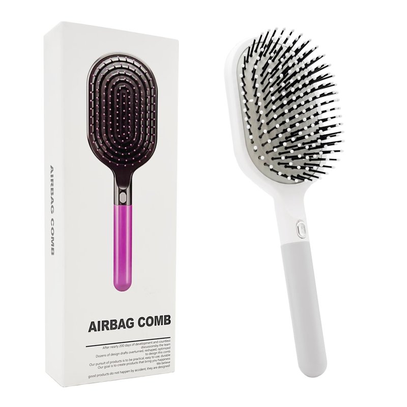 WYNK Soft Bristle Detangling Brush - Fast Drying Ventilated Design for Thick, Curly Hair | Ideal for All Ages
