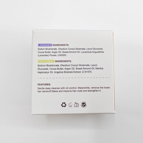 LIYALAN Lavender and Peppermint Shampoo Bar for Hair Solid Soap(2 Pack),Deep Cleansing Hair Shampoo for Fine Oily Hair