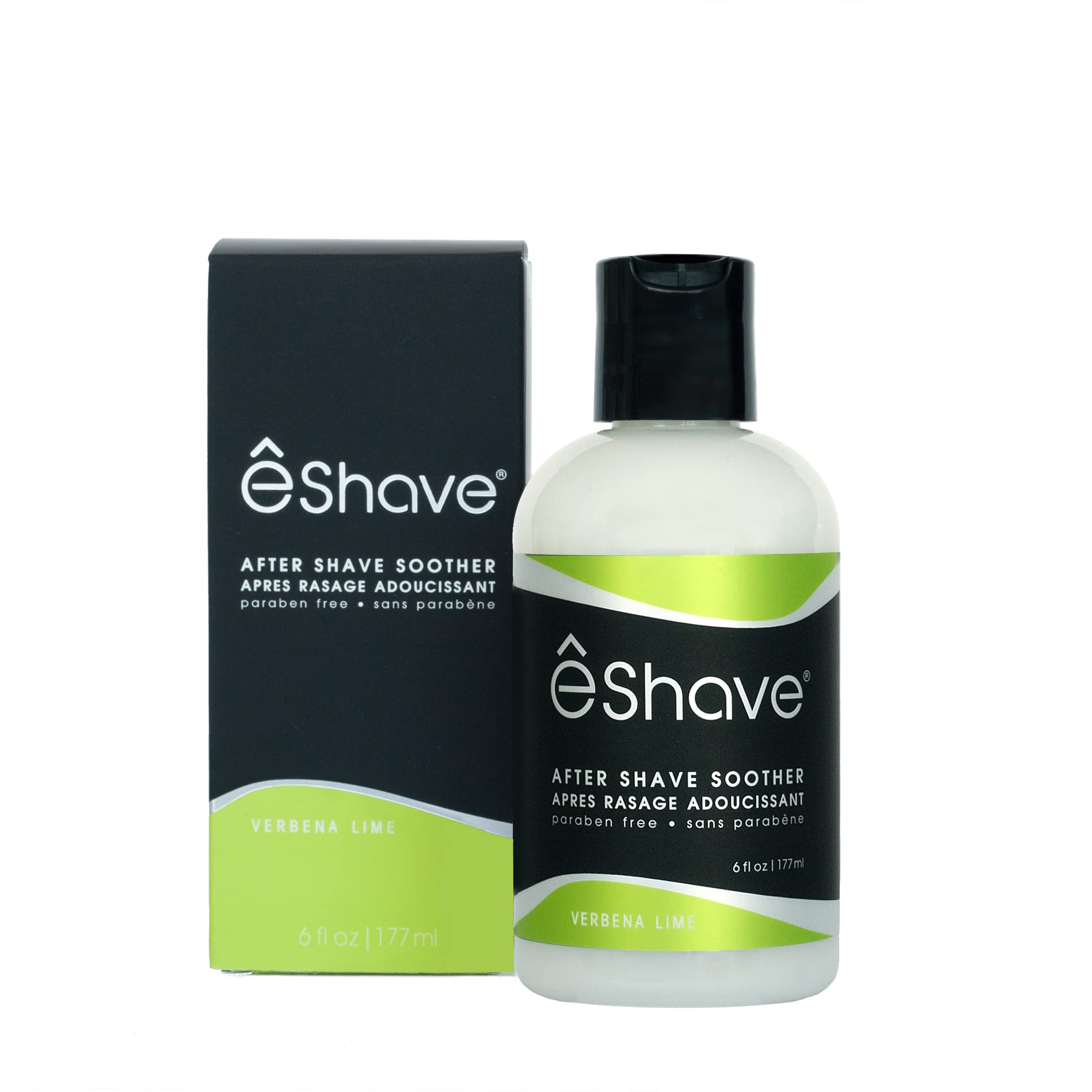eShave Luxury After Shave Balm for Men-After Shave Lotion Soothes Razor Burn- Deep Moisturizes Skin- All-Natural Vegan After Shave Cream Energizing Verbena Lime 6 oz