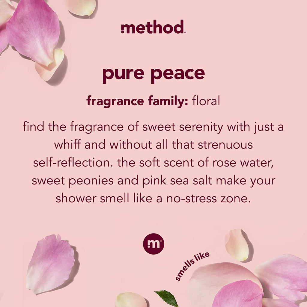 Method Daily Lotion, Pure Peace, Moisturizer for 24 Hours of Hydration, 13.5 Fl Oz (Pack of 1)
