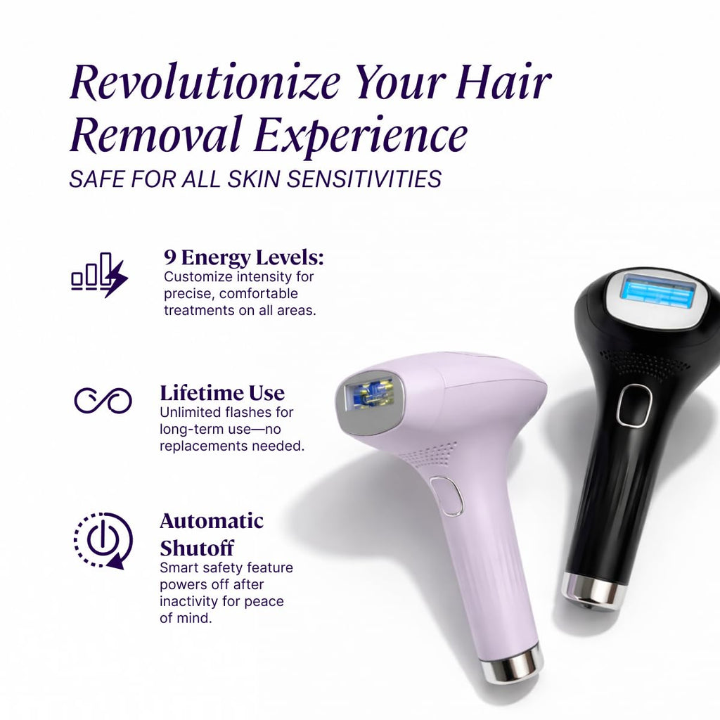 MICHAEL TODD BEAUTY - LUMOS Laser IPL Hair Removal Device for Women and Men, 50°F CoolMax Technology, 999,999 Flashes, 3 in 1 with Skin Sensor for Nearly Painless, Permanent Hair Removal