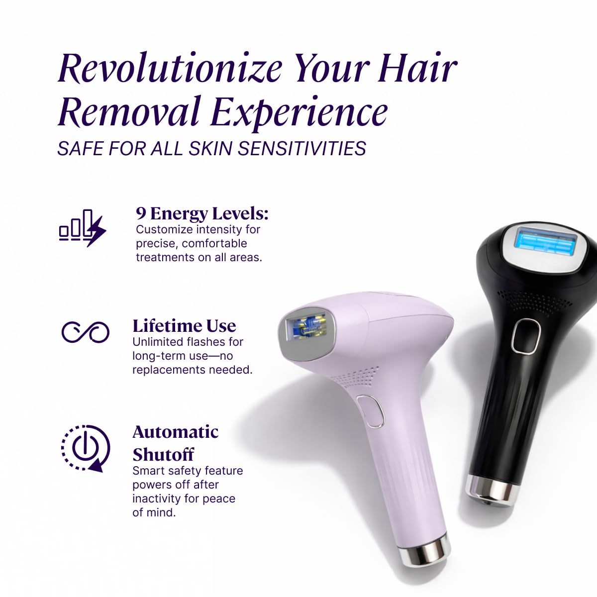 MICHAEL TODD BEAUTY - LUMOS Laser IPL Hair Removal Device for Women and Men, 50°F CoolMax Technology, 999,999 Flashes, 3 in 1 with Skin Sensor for Nearly Painless, Permanent Hair Removal