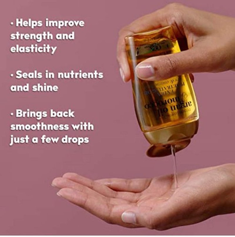 OGX Extra Strength Renewing Argan Oil Hair Treatment - Deep Moisturizing Serum for Dry, Damaged Hair | 3.3 Fl Oz