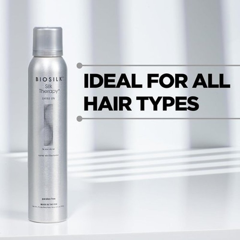 BioSilk Silk Therapy Hairspray - Control Frizz & Enhance Shine | Sulfate-Free, 5.3 Oz